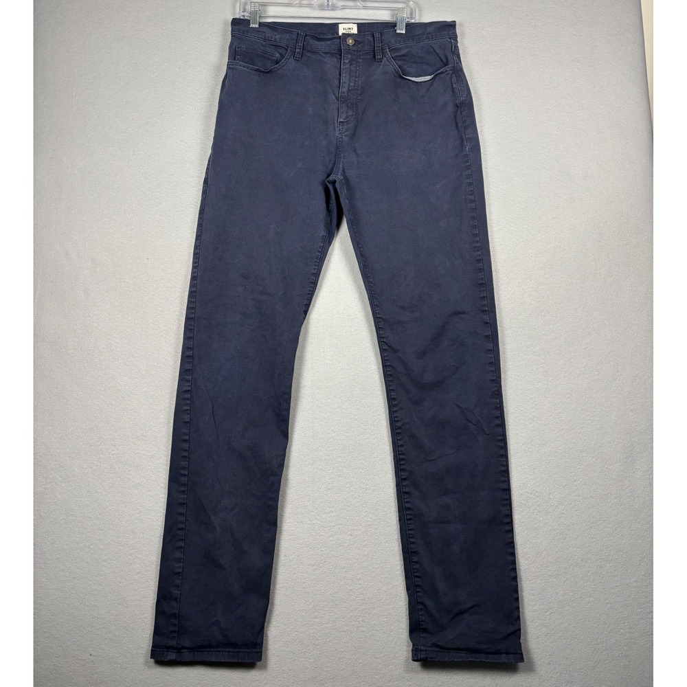 Flint and Tinder Tapered Fit Pants 5-Pocket Navy Blue 34x34 Mens Stretch